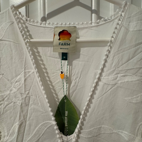 FARM Rio NWT Richelieu Midi White Dress Size M - Picture 6 of 7